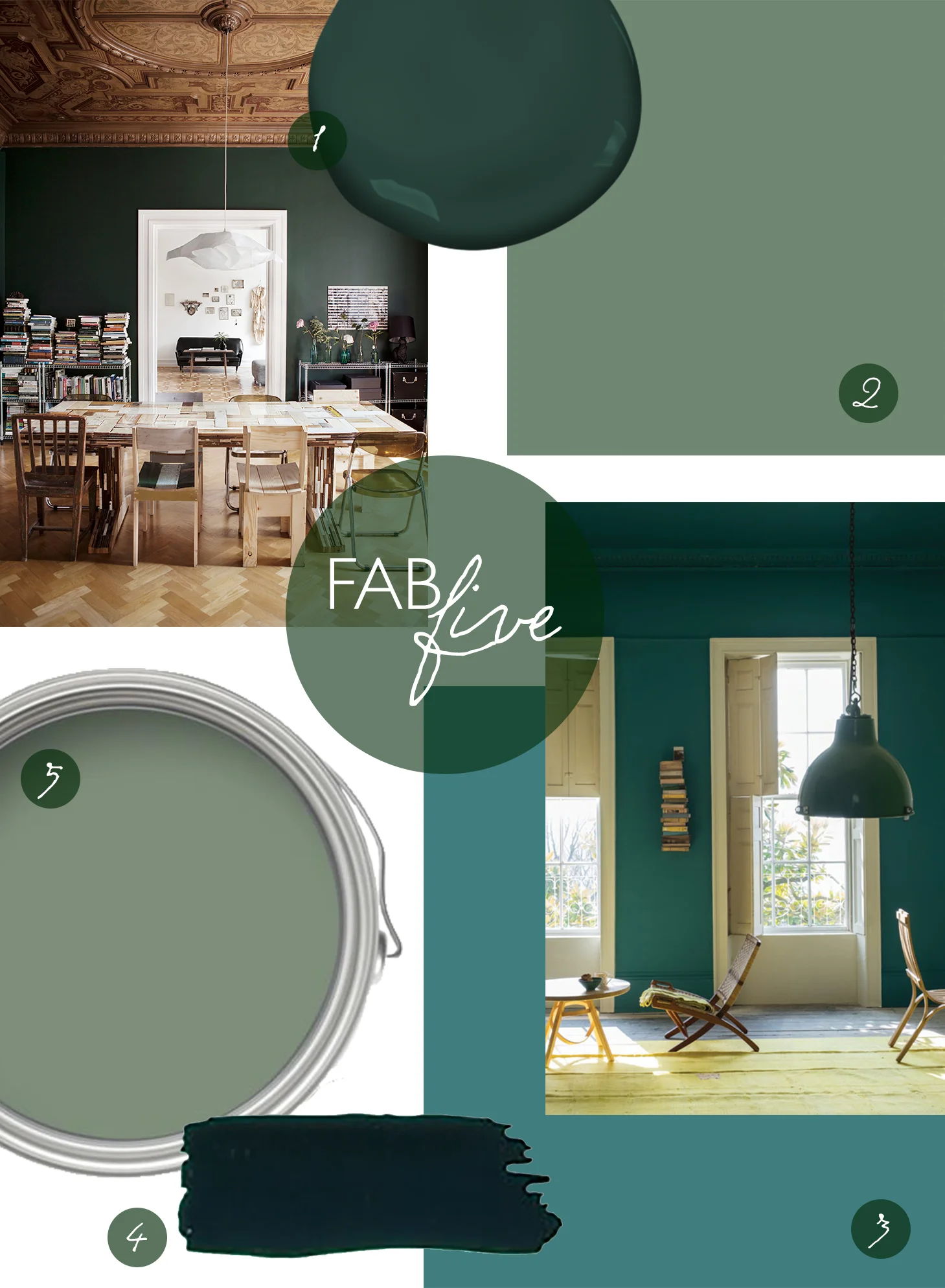 CLOTH & KIND Interiors // Fab Five Green Paint