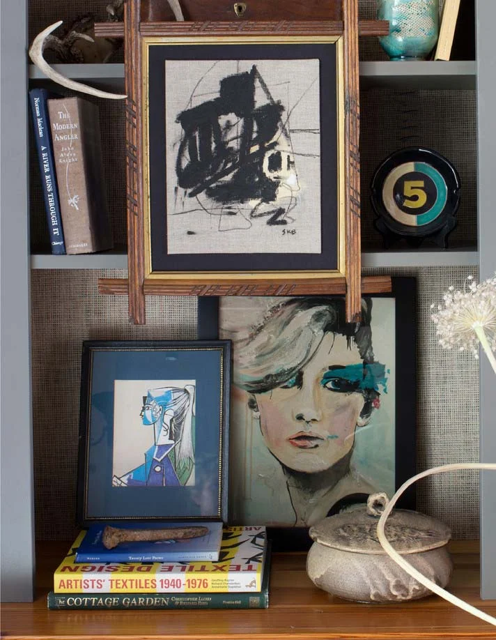 CLOTH & KIND :: Five Points Tudor Cottage, Bookcase Detail.jpg