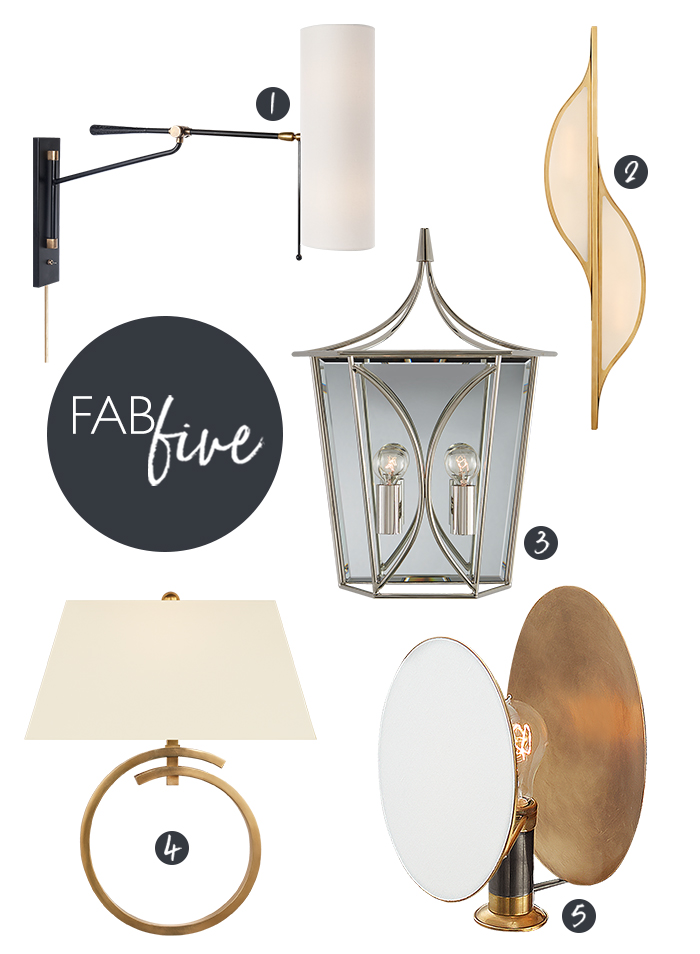 CLOTH & KIND // Fab Five, Wall Sconces
