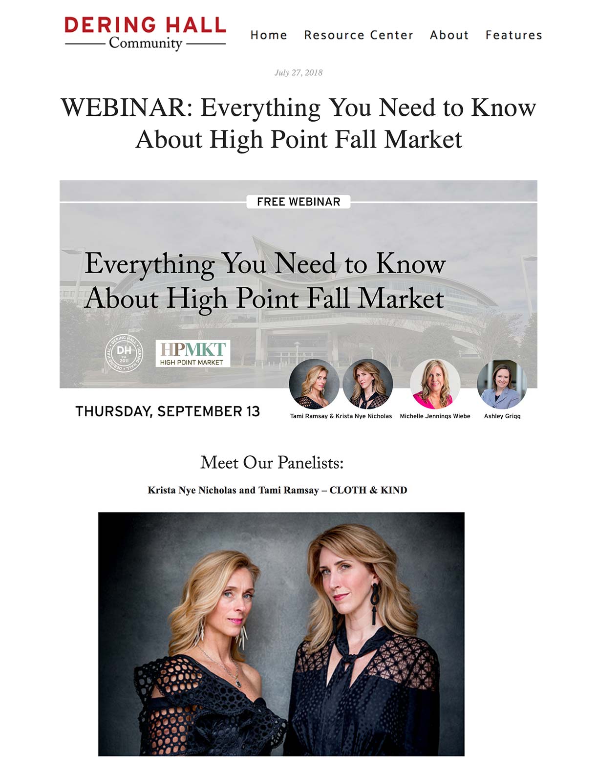 CLOTH & KIND // Press, Dering Hall