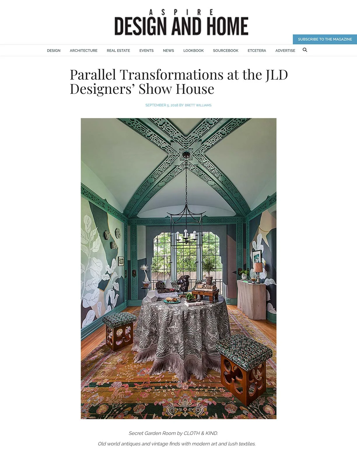 CLOTH & KIND // Press, ASPIRE DESIGN AND HOME