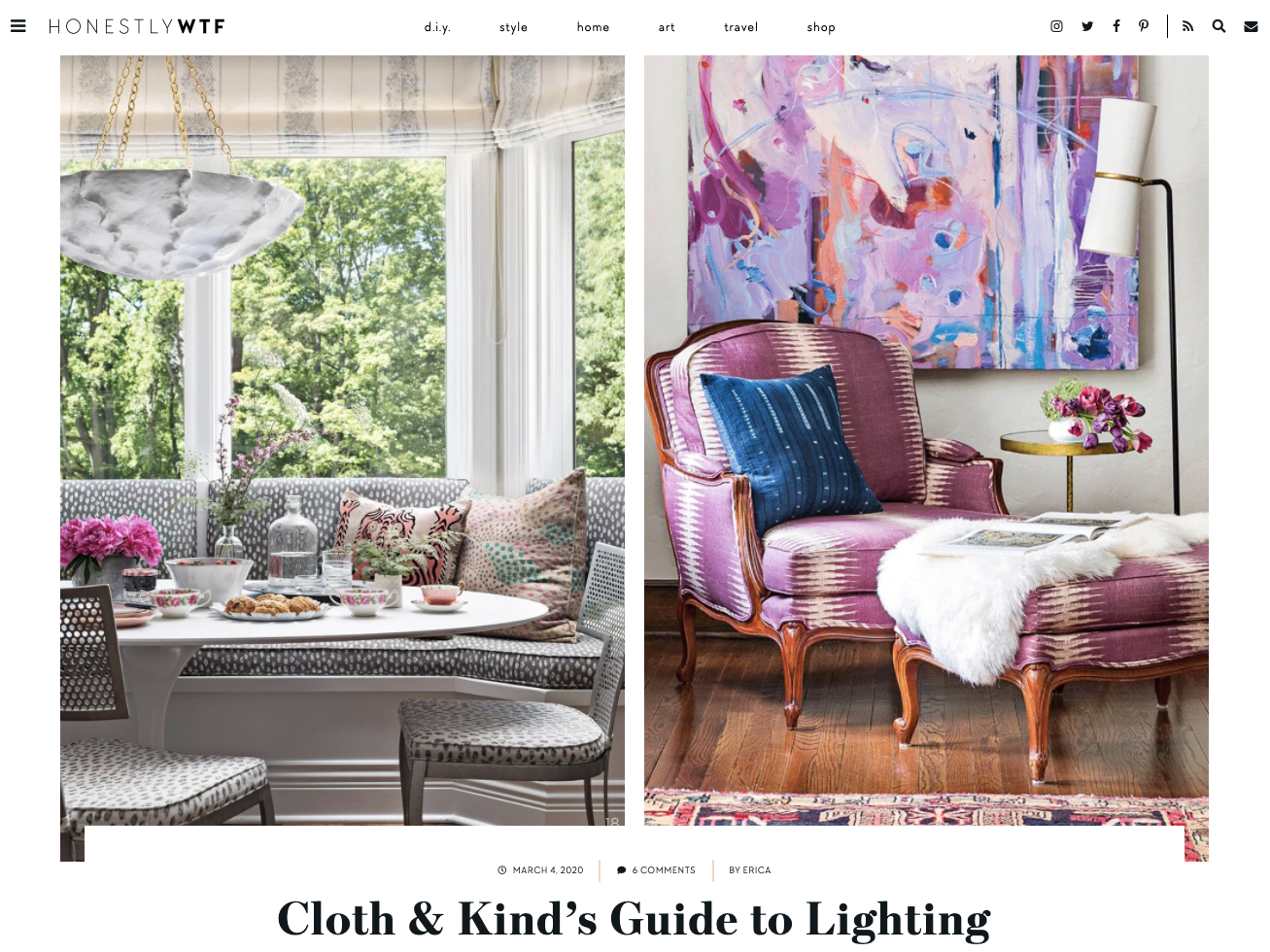 Honestly WTF // CLOTH & KIND's Guide to Lighting