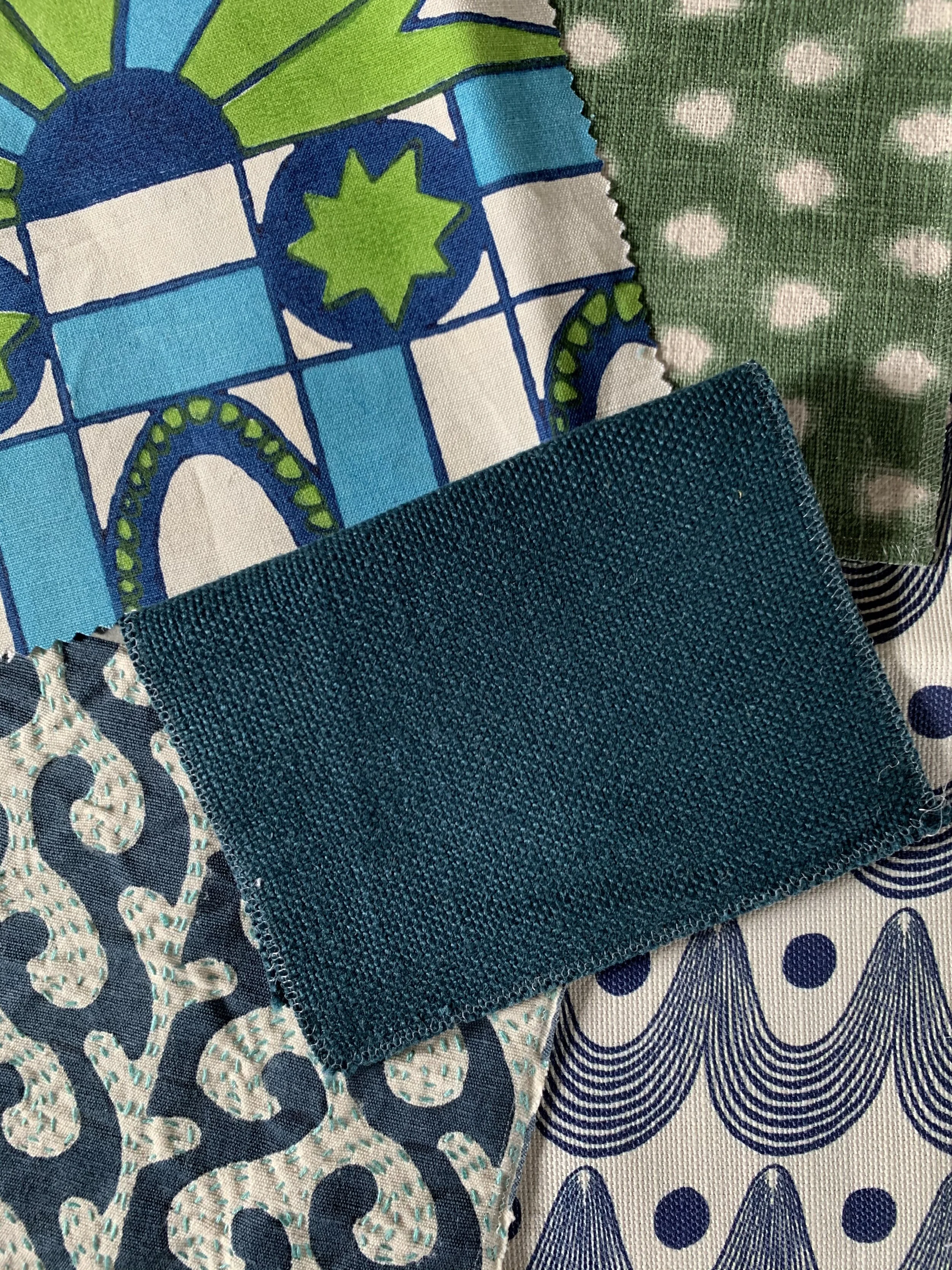 CLOTH & KIND // #TextileTuesday: Fresh Greens & Blues