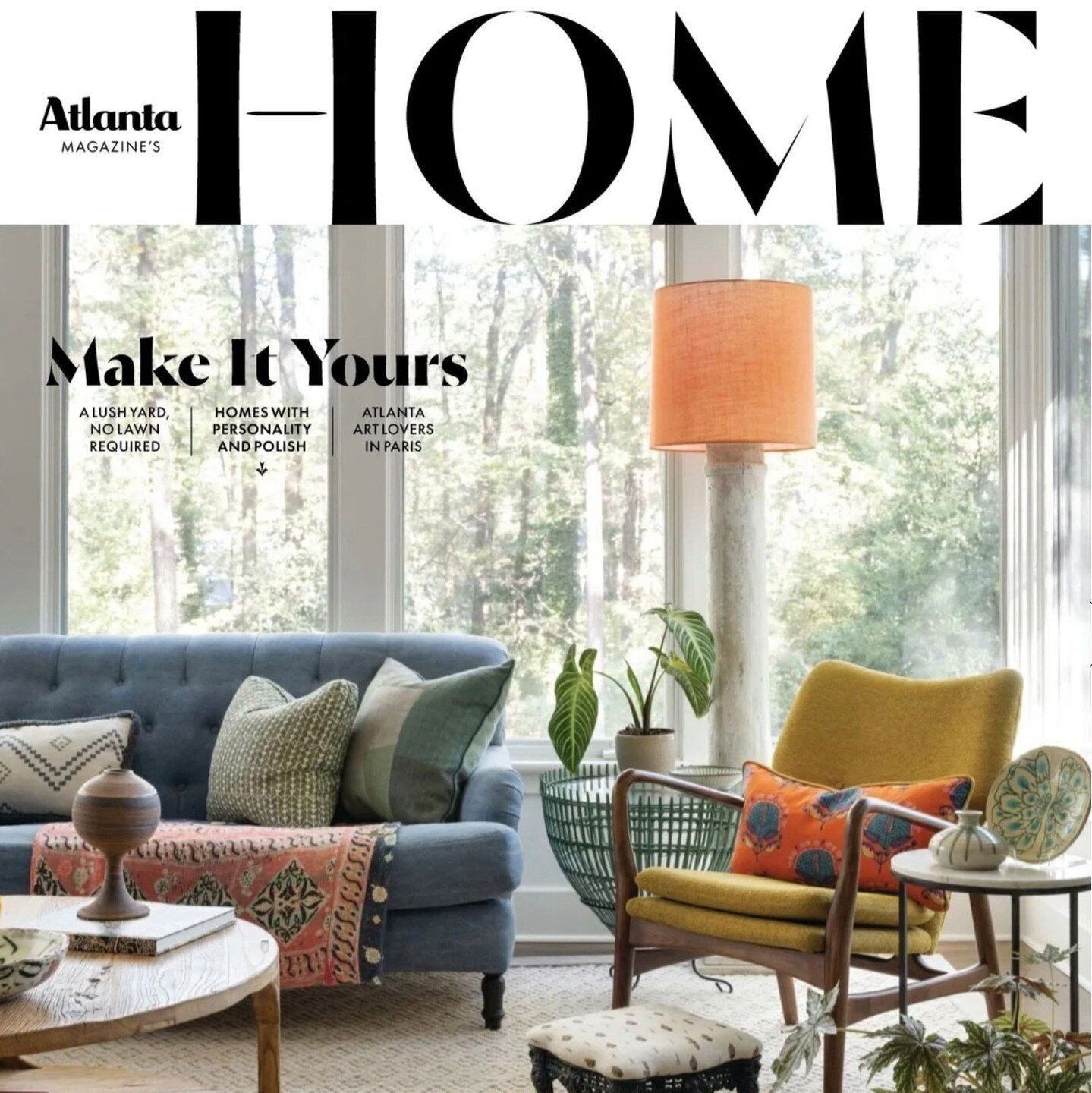 Massive, heartfelt thanks to @atlantamagazine's HOME and @lisamowry for the lovely feature in their Spring issue of our #ckprojectridgewoodtreehouse in Athens, GA. Gracing the cover was the delicious cherry on top! 🍒⁠
⁠
&quot;It's so much more satis