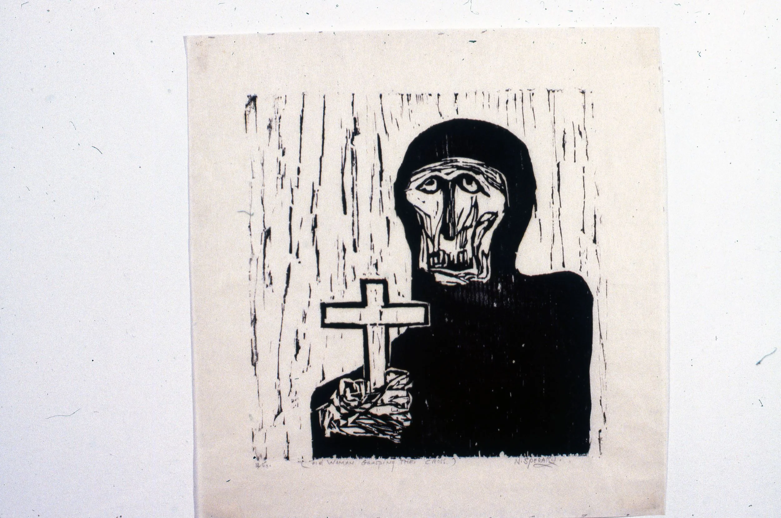 An Old Woman Bearing the Sign of the Cross, 1965