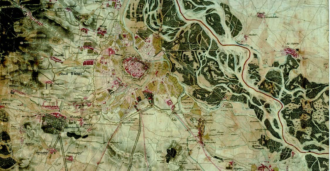  The Danube in Vienna around 1700, before its regulation. Photo: Wikipedia/Austrian National Archives