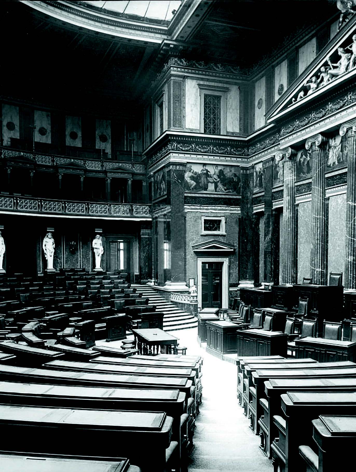 Assembly Hall of the Reichsrat, 1902. Austrian National Library
