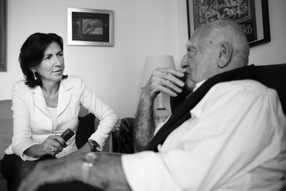Danielle Spera and Erich Lessing in 2015. Photo: Peter Rigaud