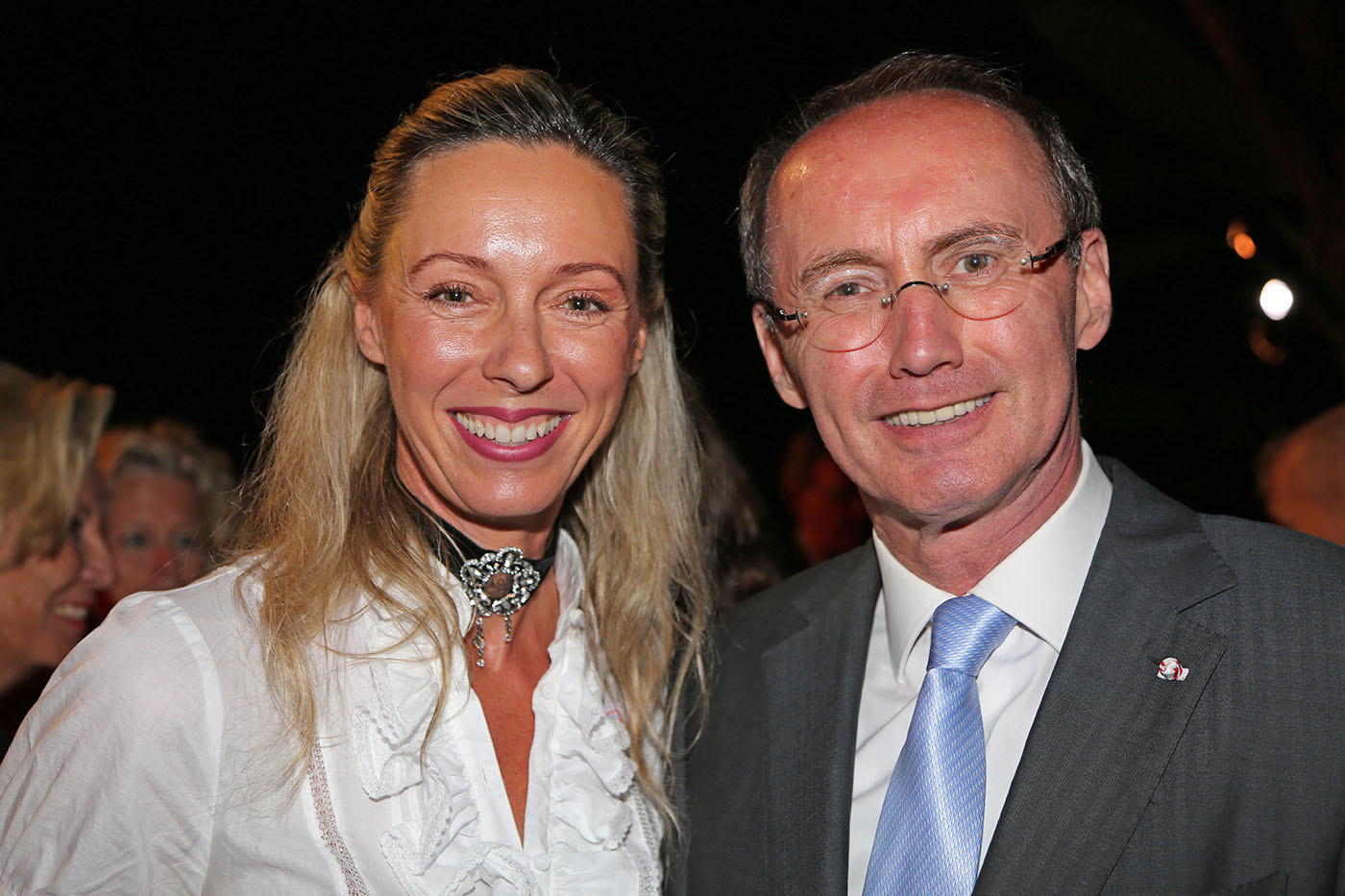 Ritziger with MEP Othmar Karas at the Special Olympics in LA, photo: Ulrike Ritzinger private archive