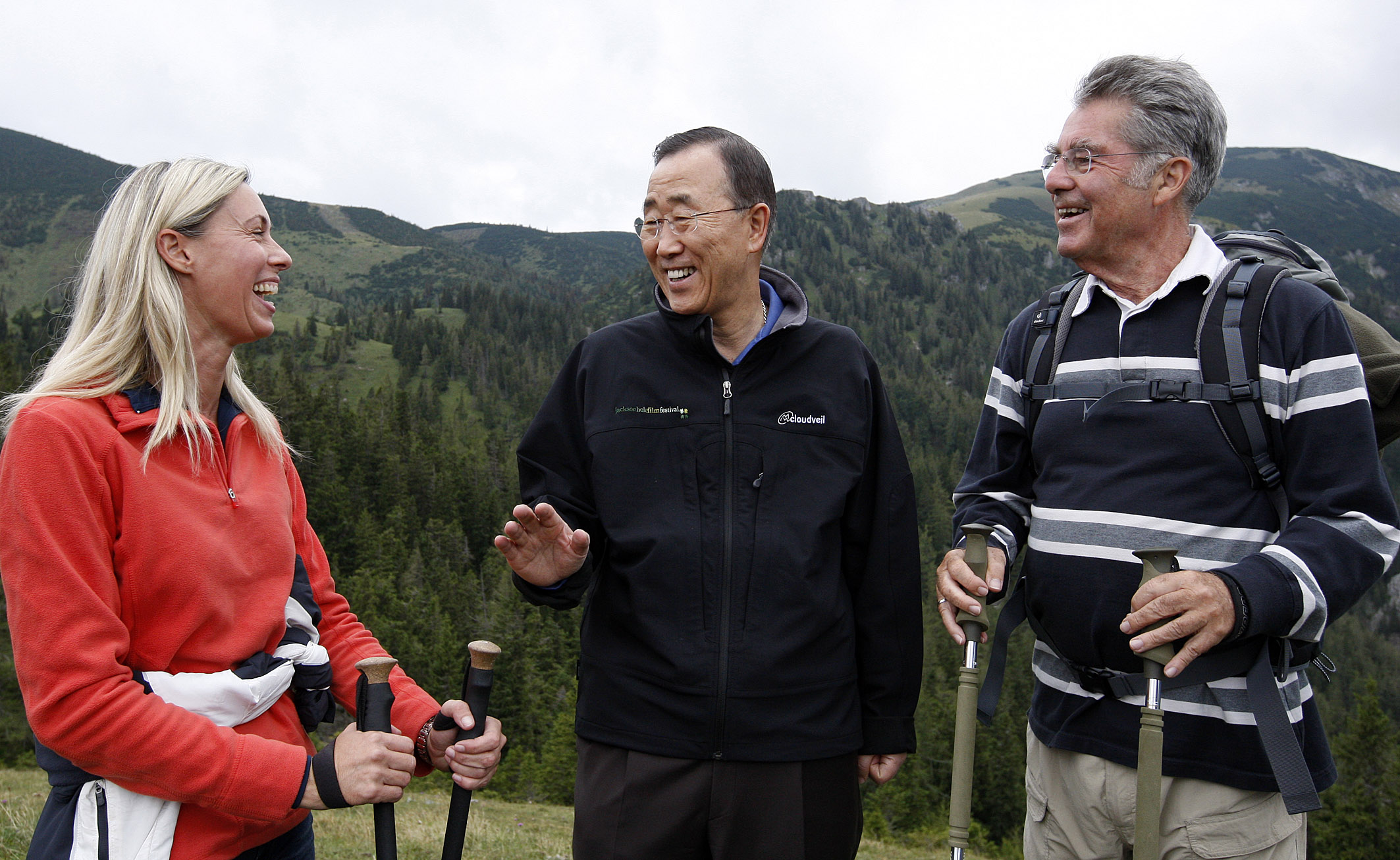 Ritzinger with UN-SG Ban Ki-moon and Austrian President Heinz Fischer. photo: Ritzinger private archive