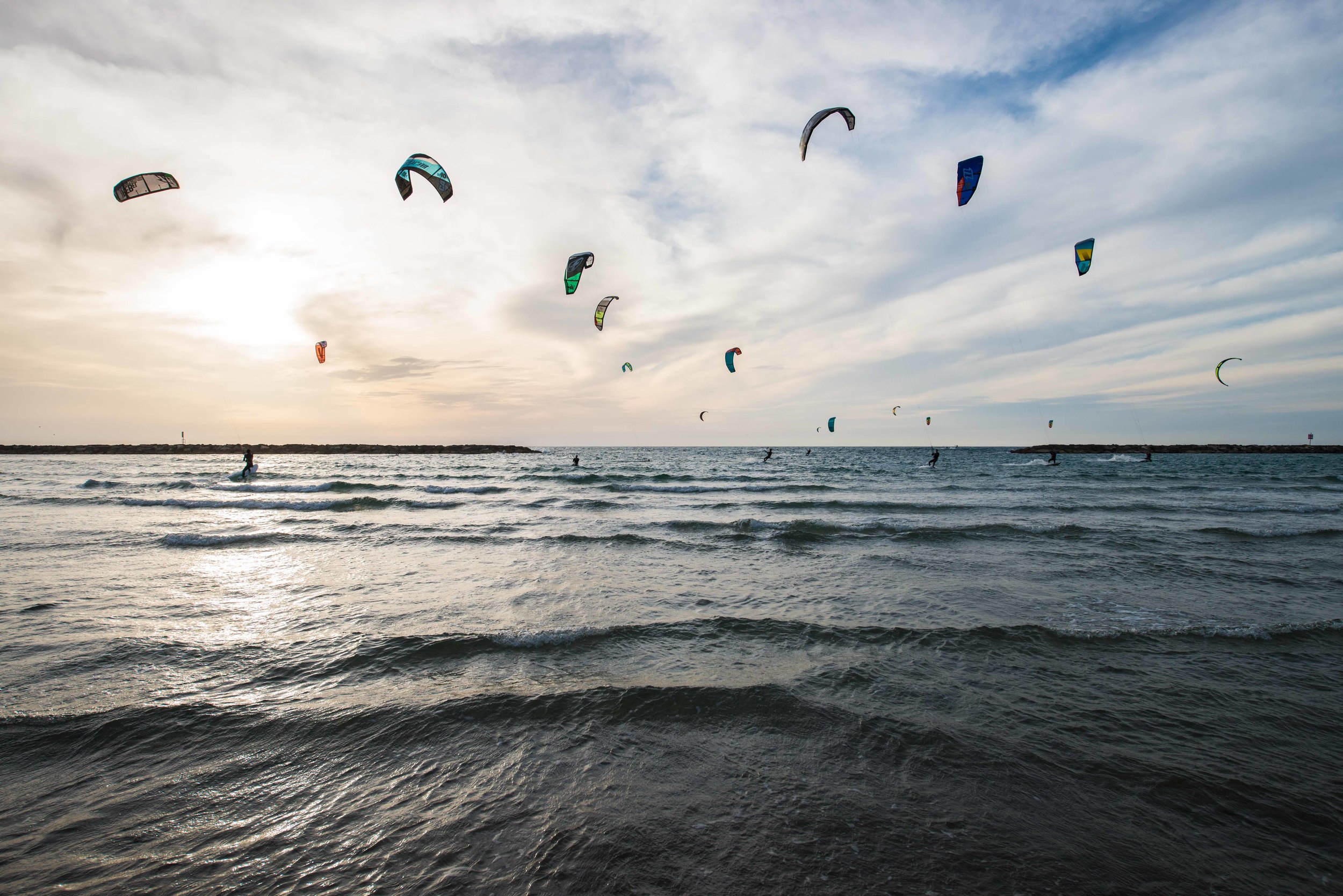 Kite Surfers | Tel Aviv, Israel