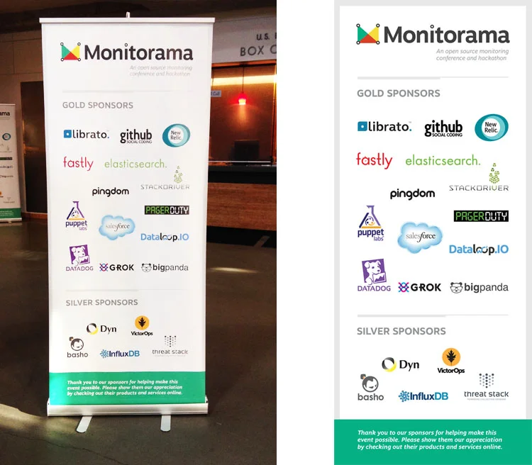  Conference banner stand. 