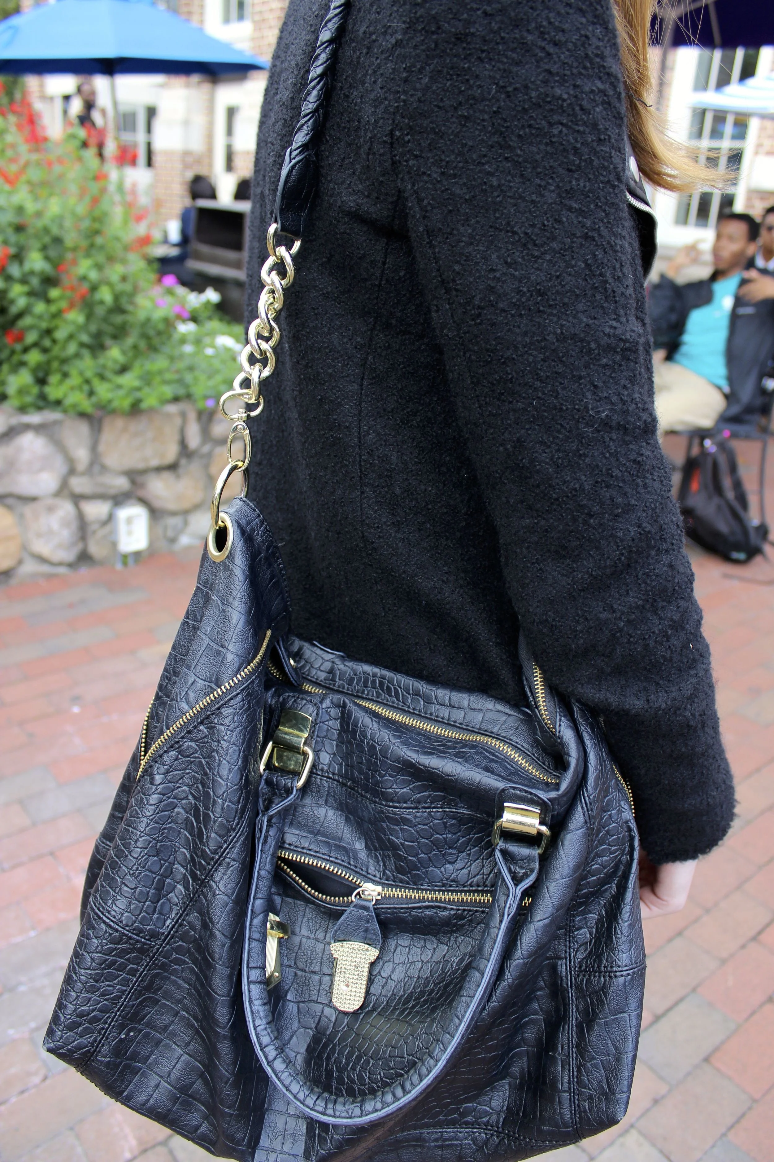 Leather hand bag at University of North Carolina #UNC
