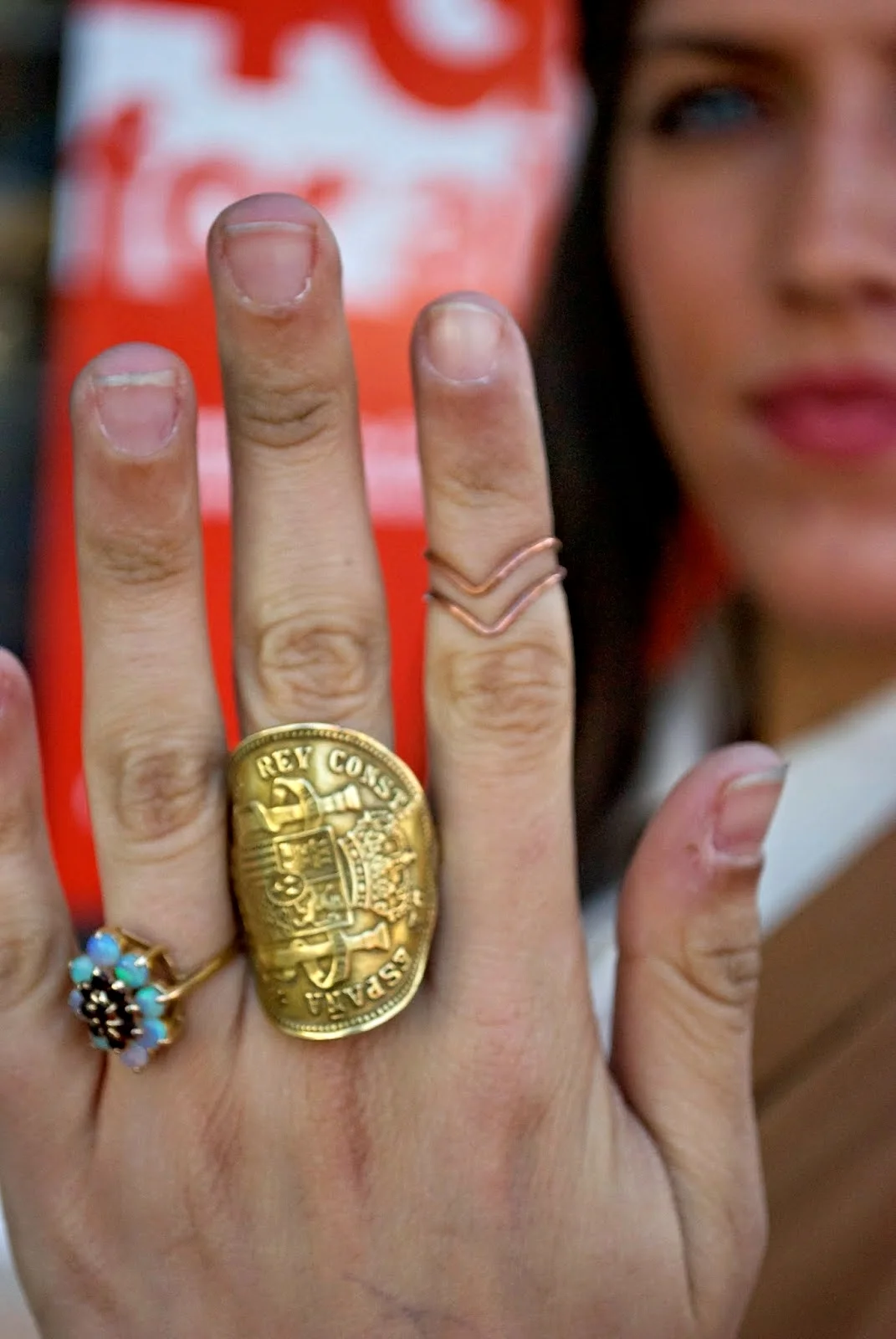 UGA student Bronze Pesetas Coin Ring