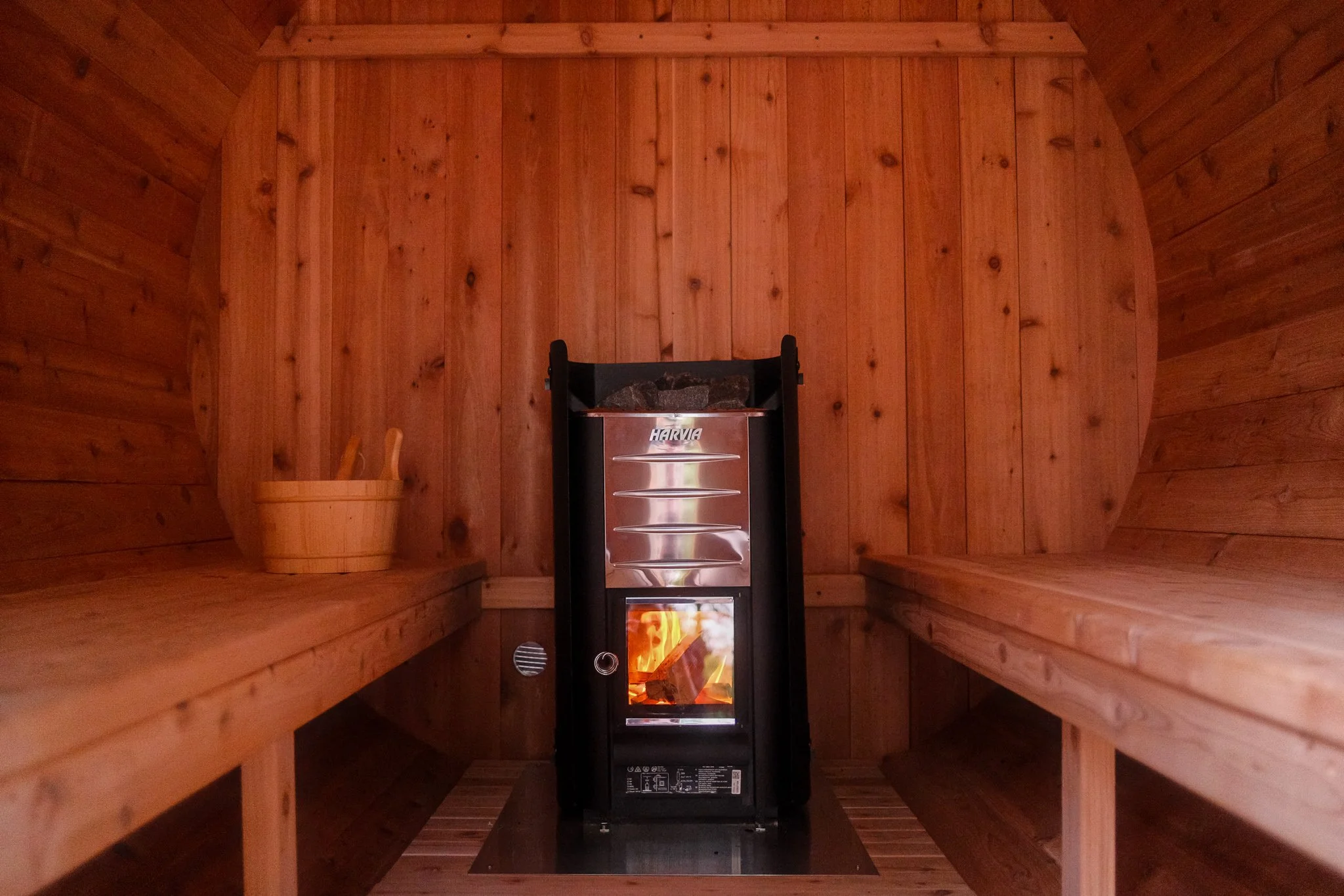 wood-fired sauna
