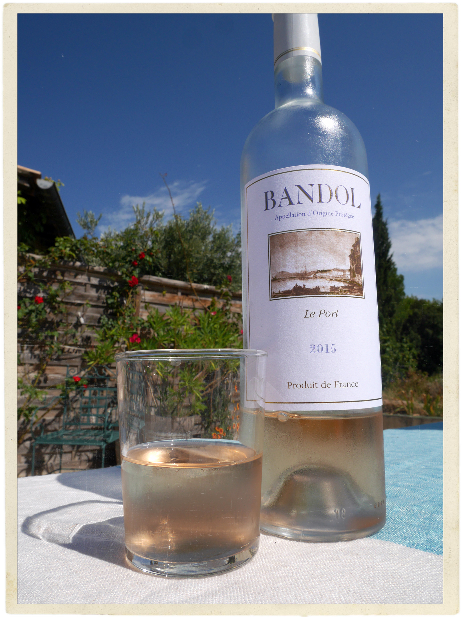 Blue skies and rosé - this is Provence.
