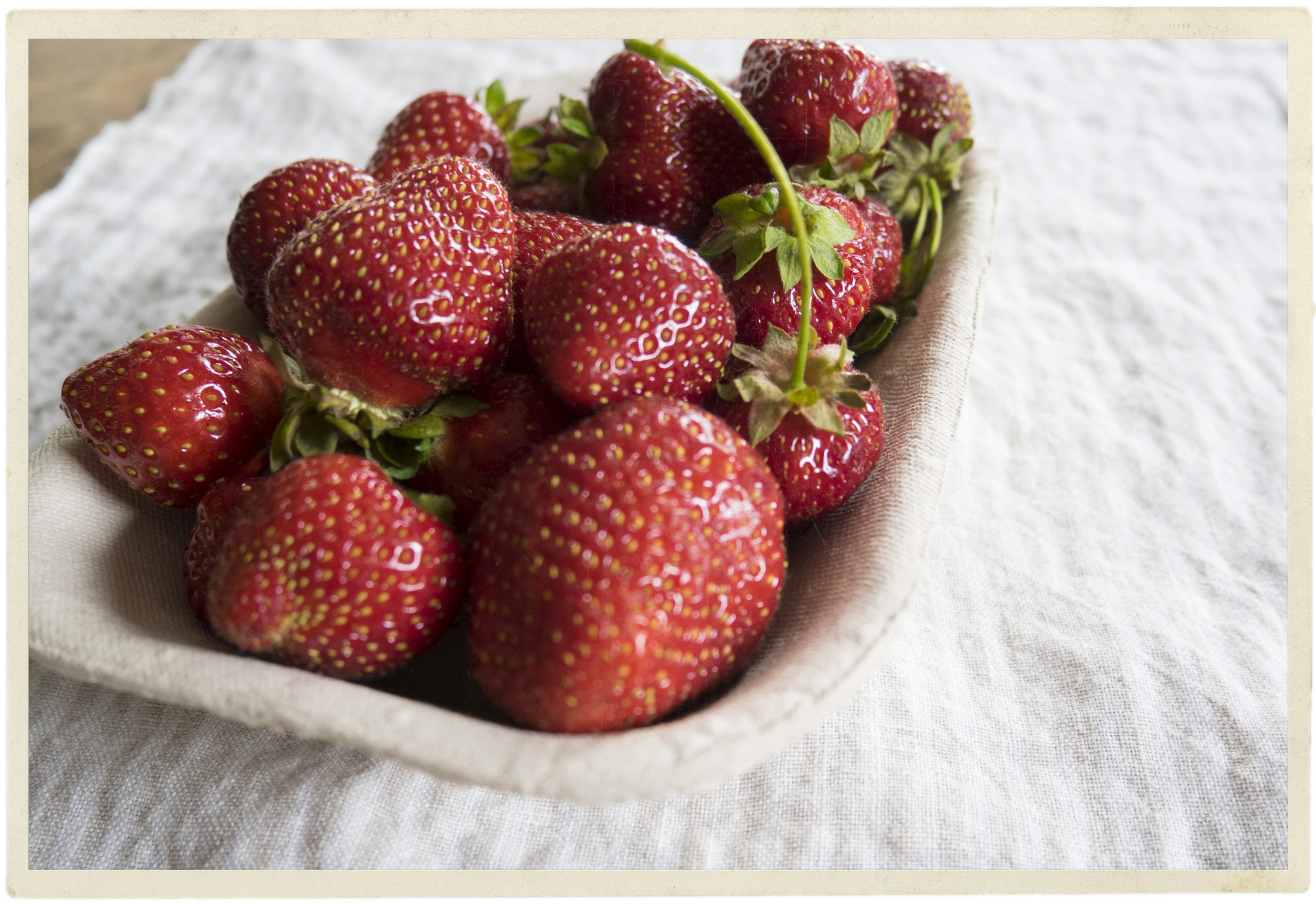 Strawberries seem to say "hello Summer, welcome back!"