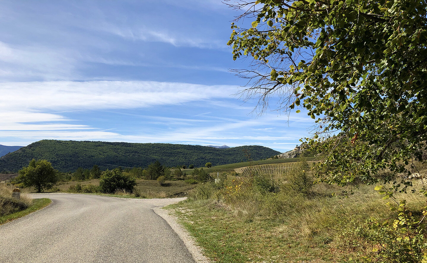 Looking south from the top of the Col d’Aulan.