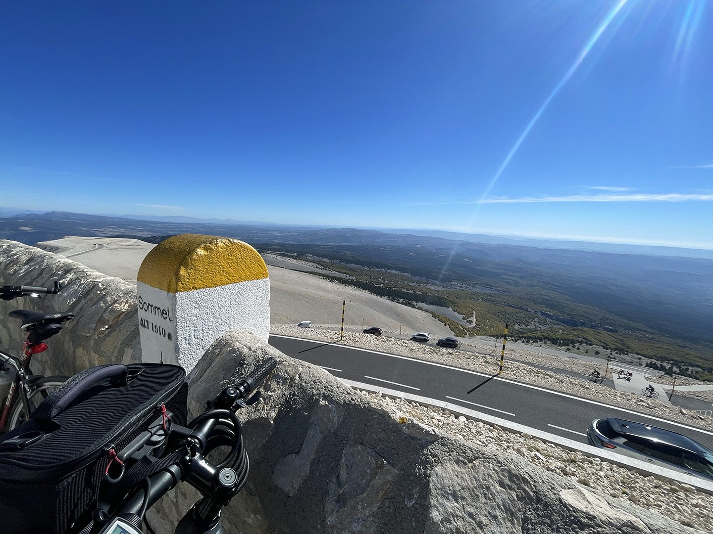 The view from the summit of Mont Ventoux.