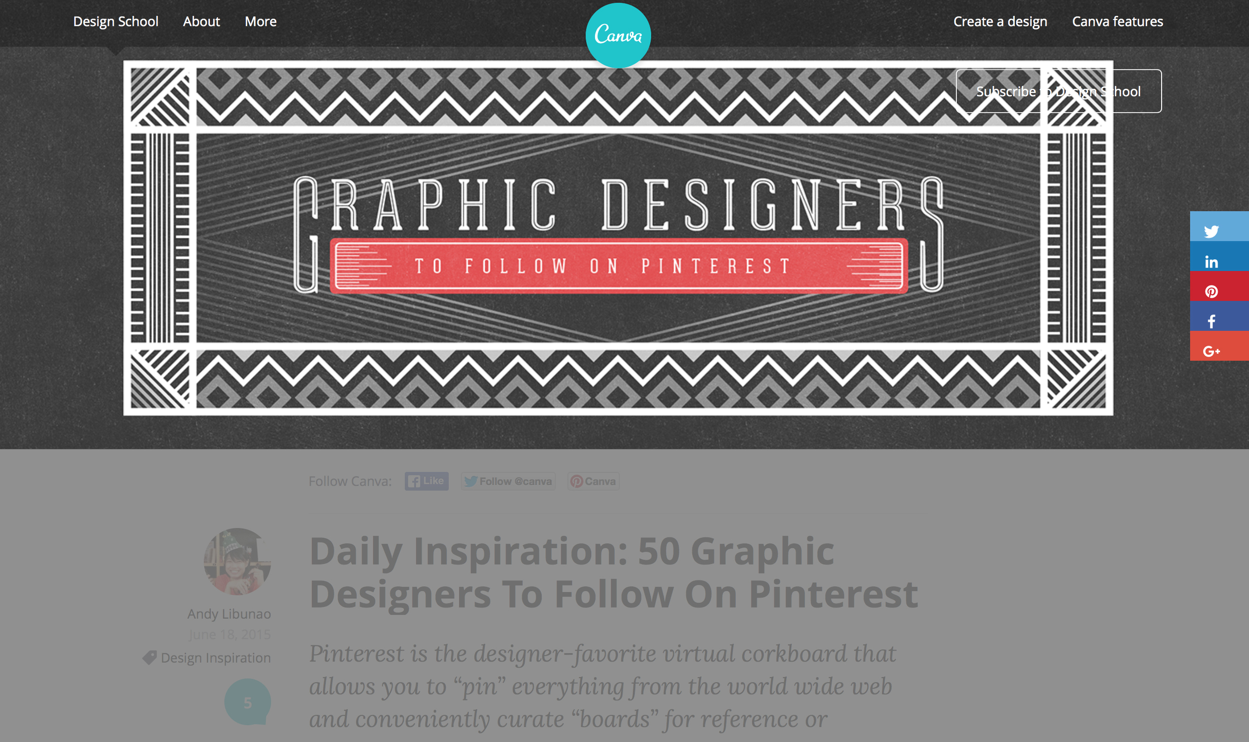 50 Graphic Designers to Follow on Pinterest