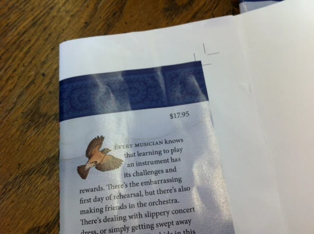 Inside of book jacket