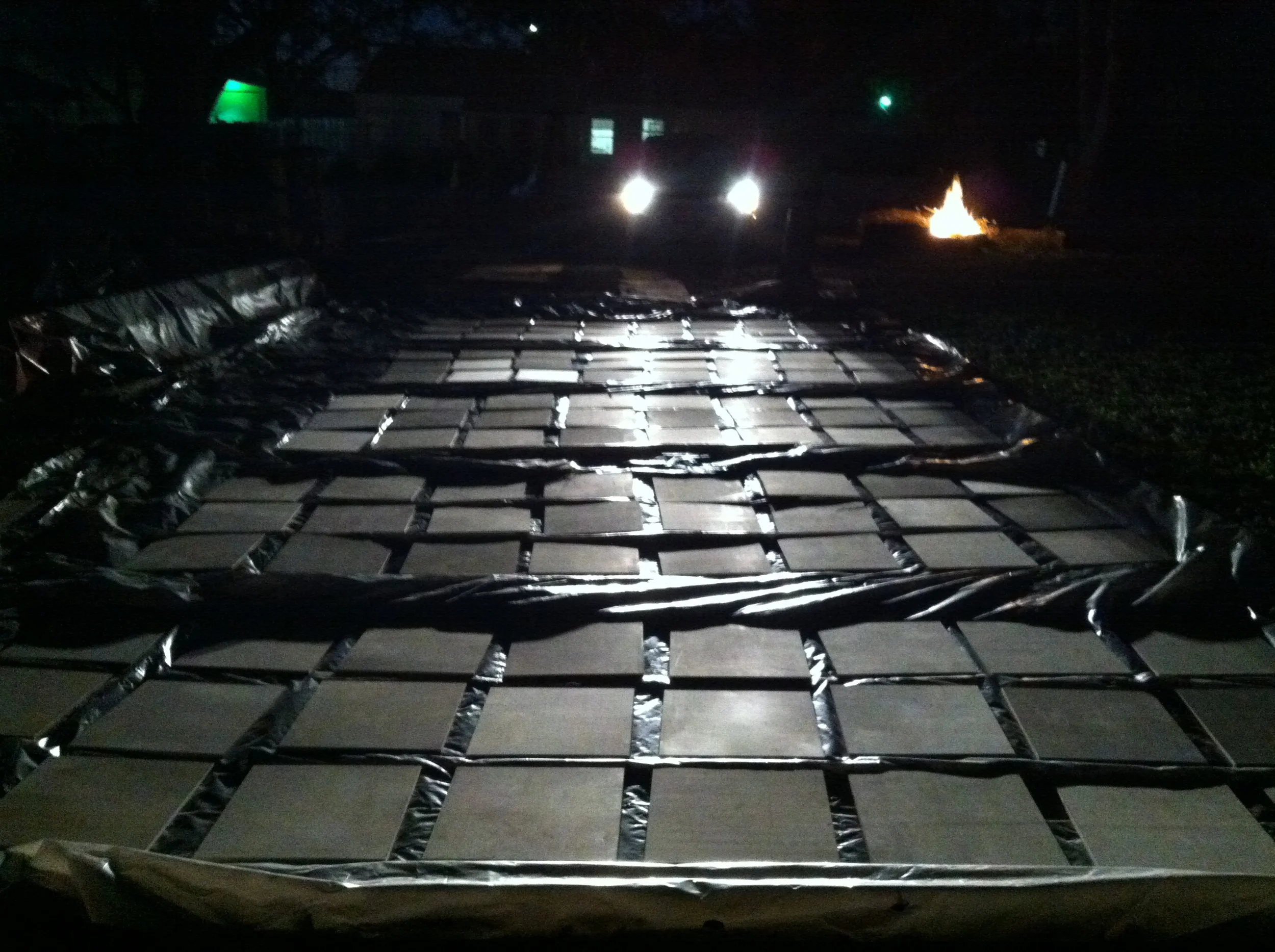  board sanding and priming 