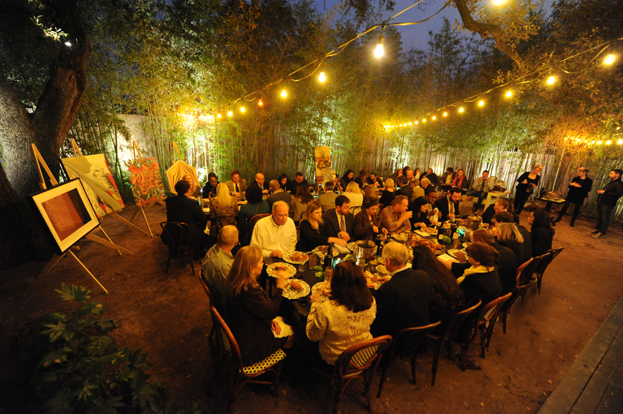 It doesn't get any better than a plate piled high with Texas fried chicken! A magical "Art of Leadership" dinner under the stars at the Hotel Saint Cecilia. Event photos credit: Tracy Ketcher.