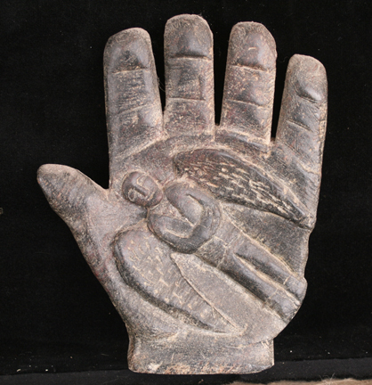 Hand Angel  6"x5"x2" Soapstone 2005 private collection