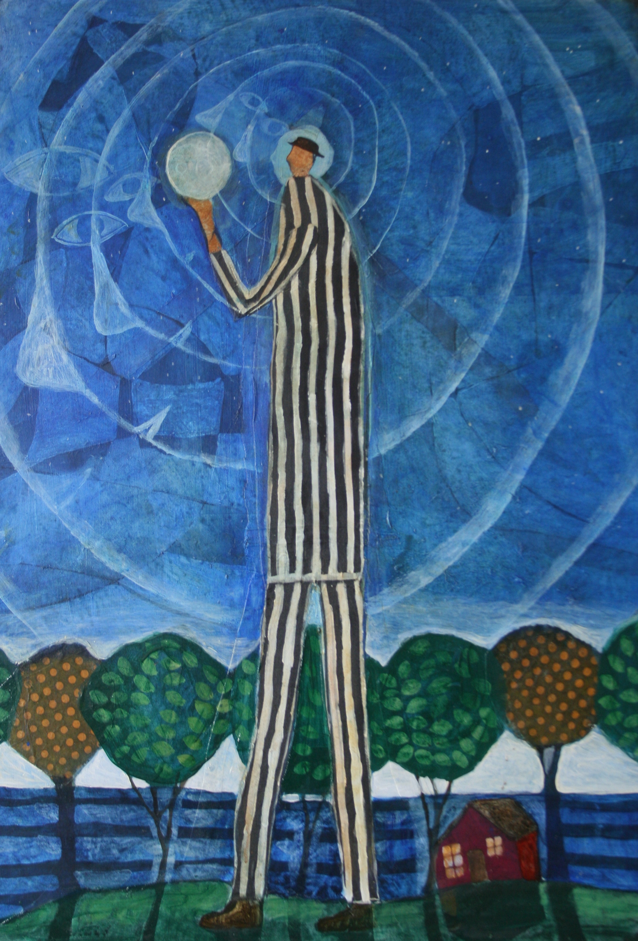 Man and Moon