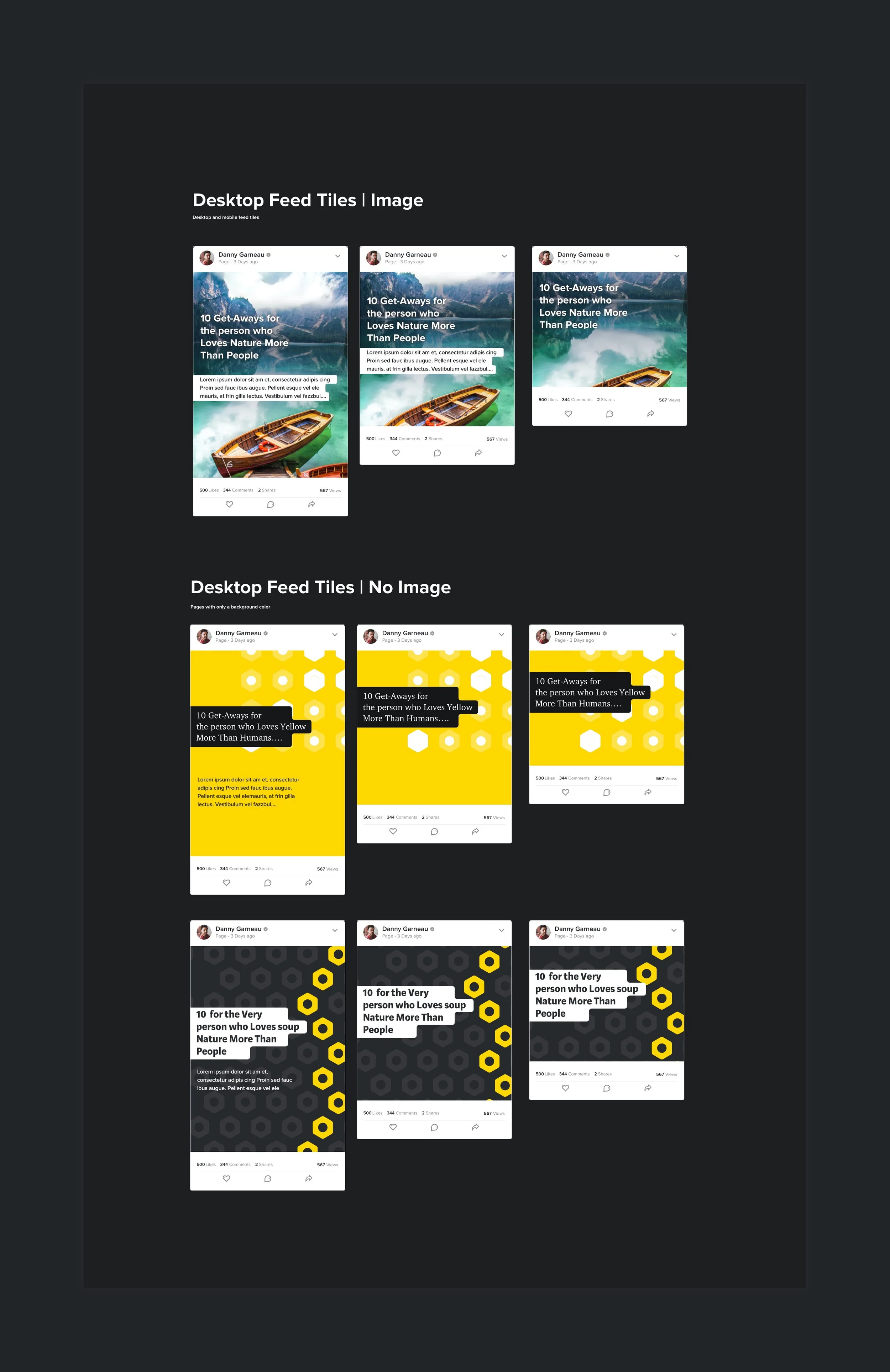  Since the content for these new user pages need to be published within a feed on the Holonis platform, modules needed to be created that reflect the designs, creation process and finished product.   For more, check out Discovery  