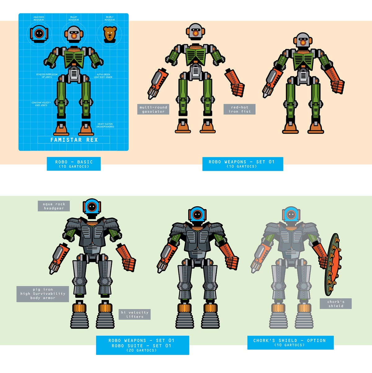 Robots - Game Pieces