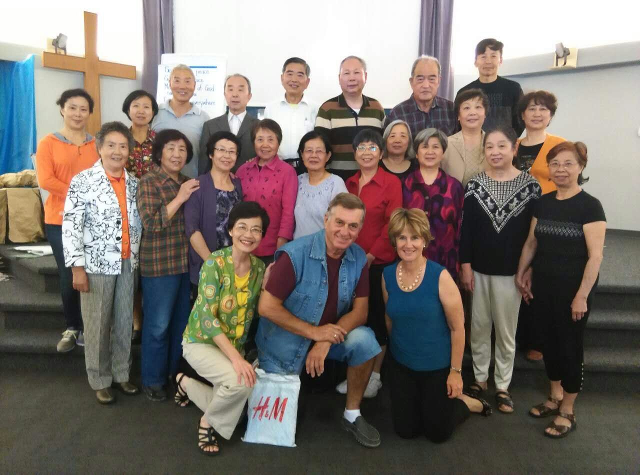 Some participants from English for Beginners class on Mondays