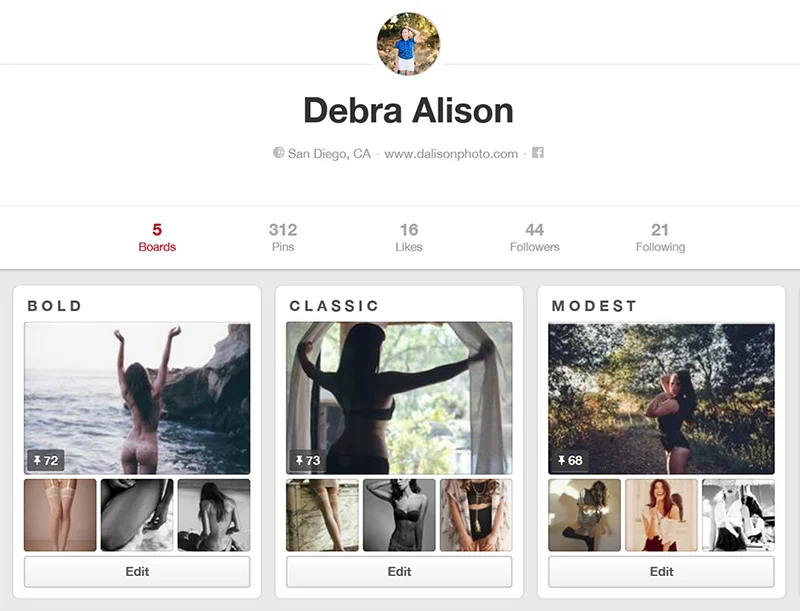 Pinterest & your DREAM session