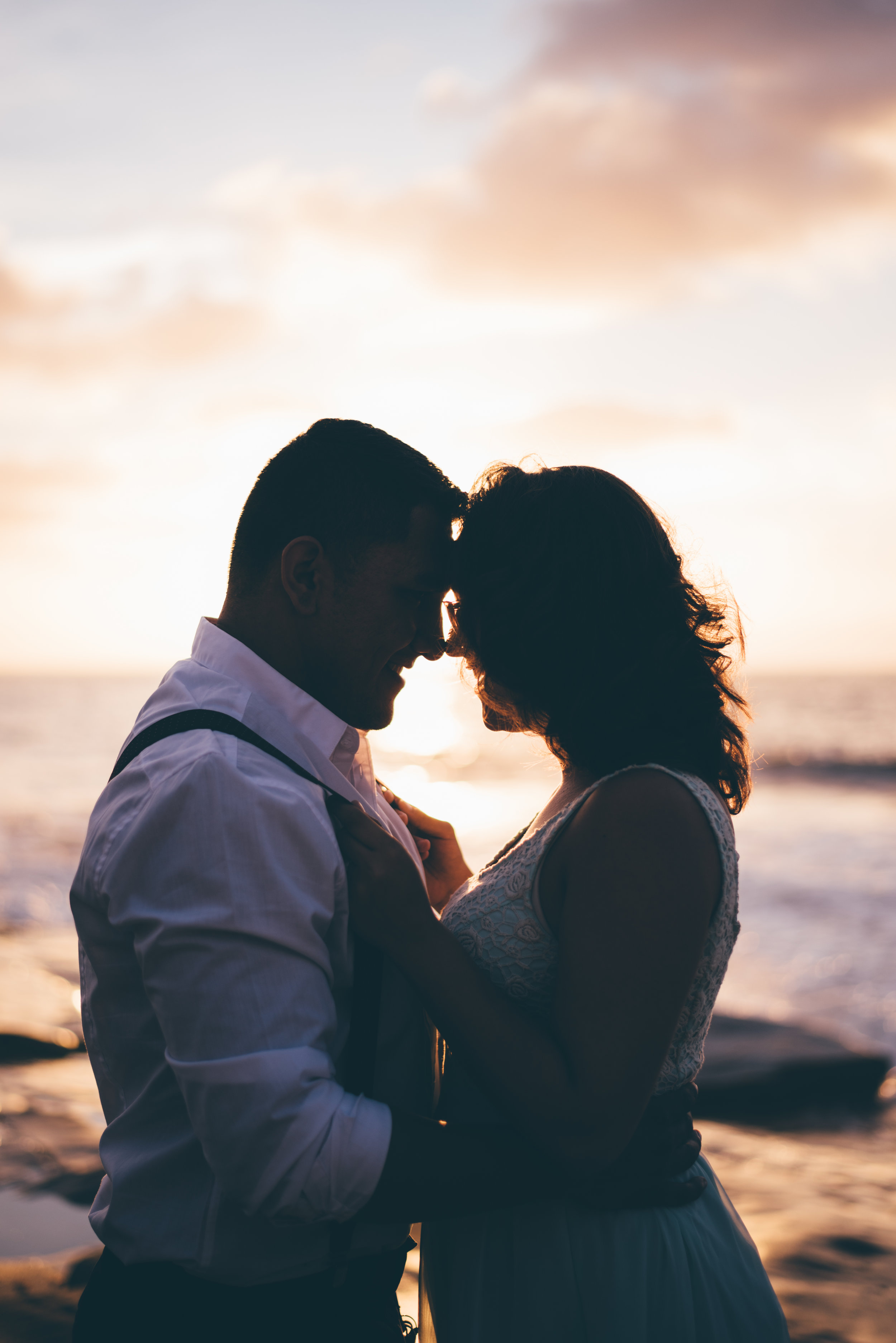 Couples Beach Silhouette 