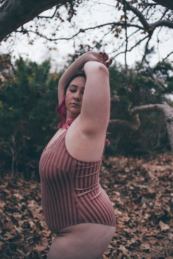 Forest and Fur outdoor Boudoir by Debra Alison Photography