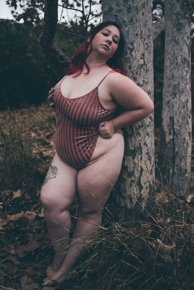 Forest and Fur outdoor Boudoir by Debra Alison Photography