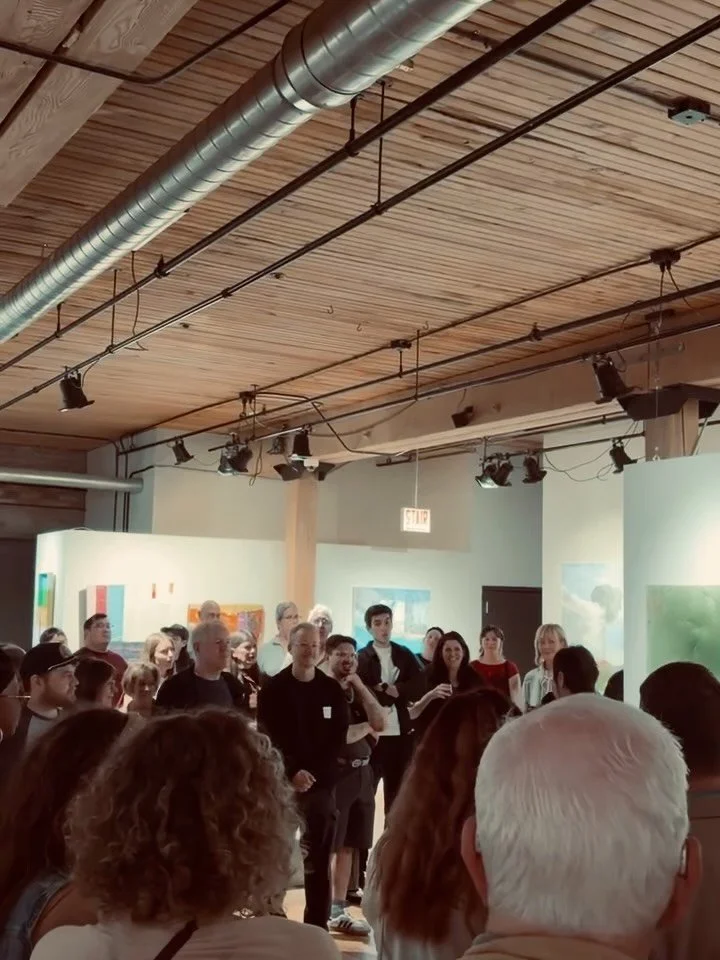 Friday night&rsquo;s opening of the 14th annual juried art competition @bridgeportartcenter (where I once again failed completely to take photos) 

Thank you @marci.rubin.art @olivagallery and @mymyriadmuse for making it all happen 🖤 happy to be par