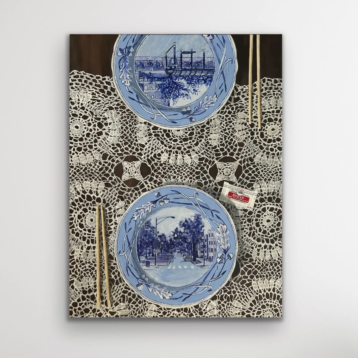 &ldquo;Takeout&rdquo;
24&rdquo;x18&rdquo; 

This is the first time I&rsquo;ve actually worked in series and now I get it. Each one gets a little easier in some ways, allowing more time and space to dig-in in others. 

I&rsquo;m not much of a planner 
