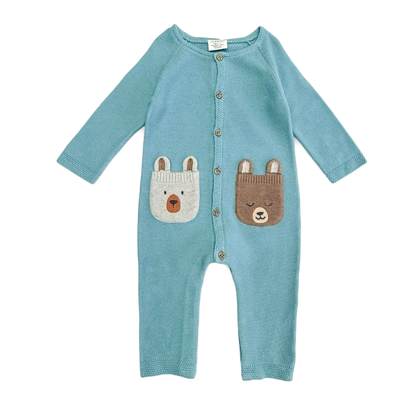 Bear Pocket Jumpsuit (Viv66)