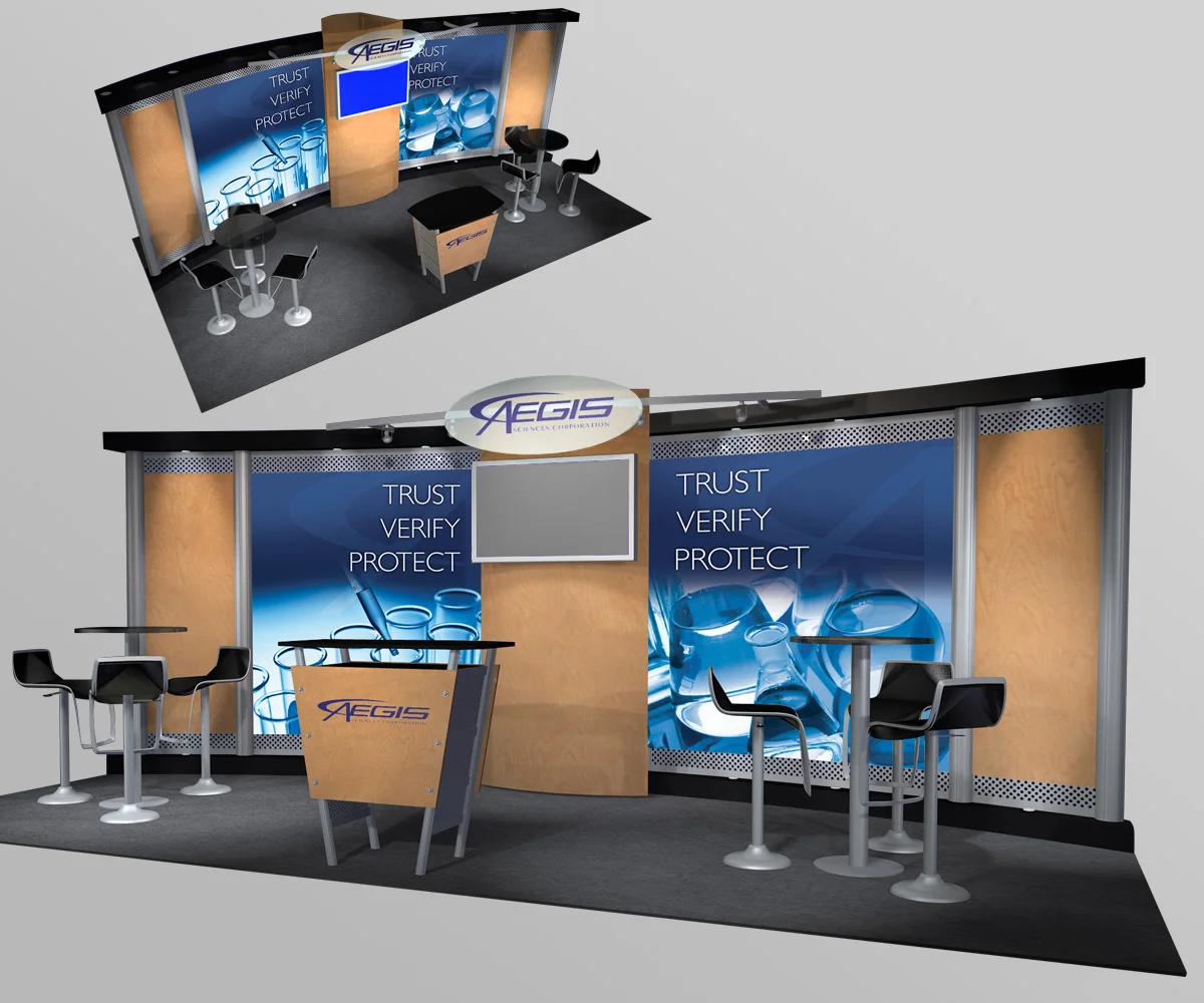  Tradeshow design for Aegis Science Corporation 