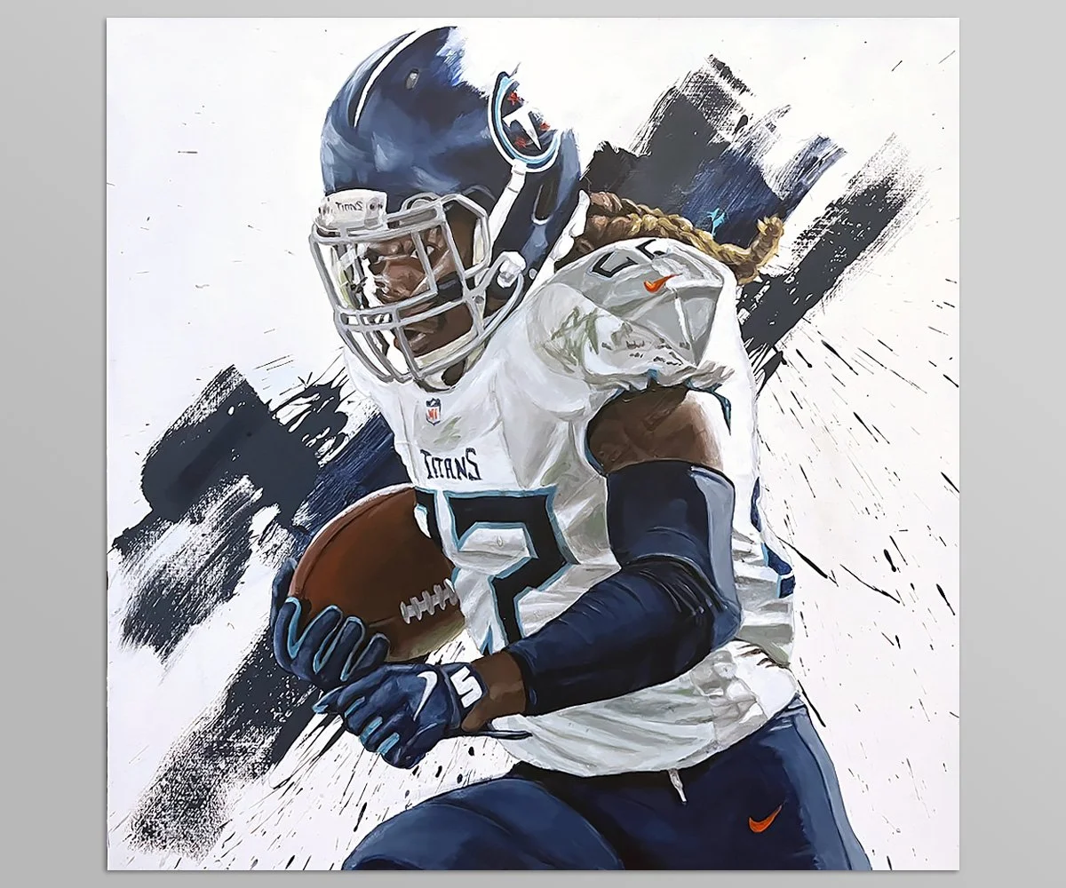  Painting of Derrick Henry 