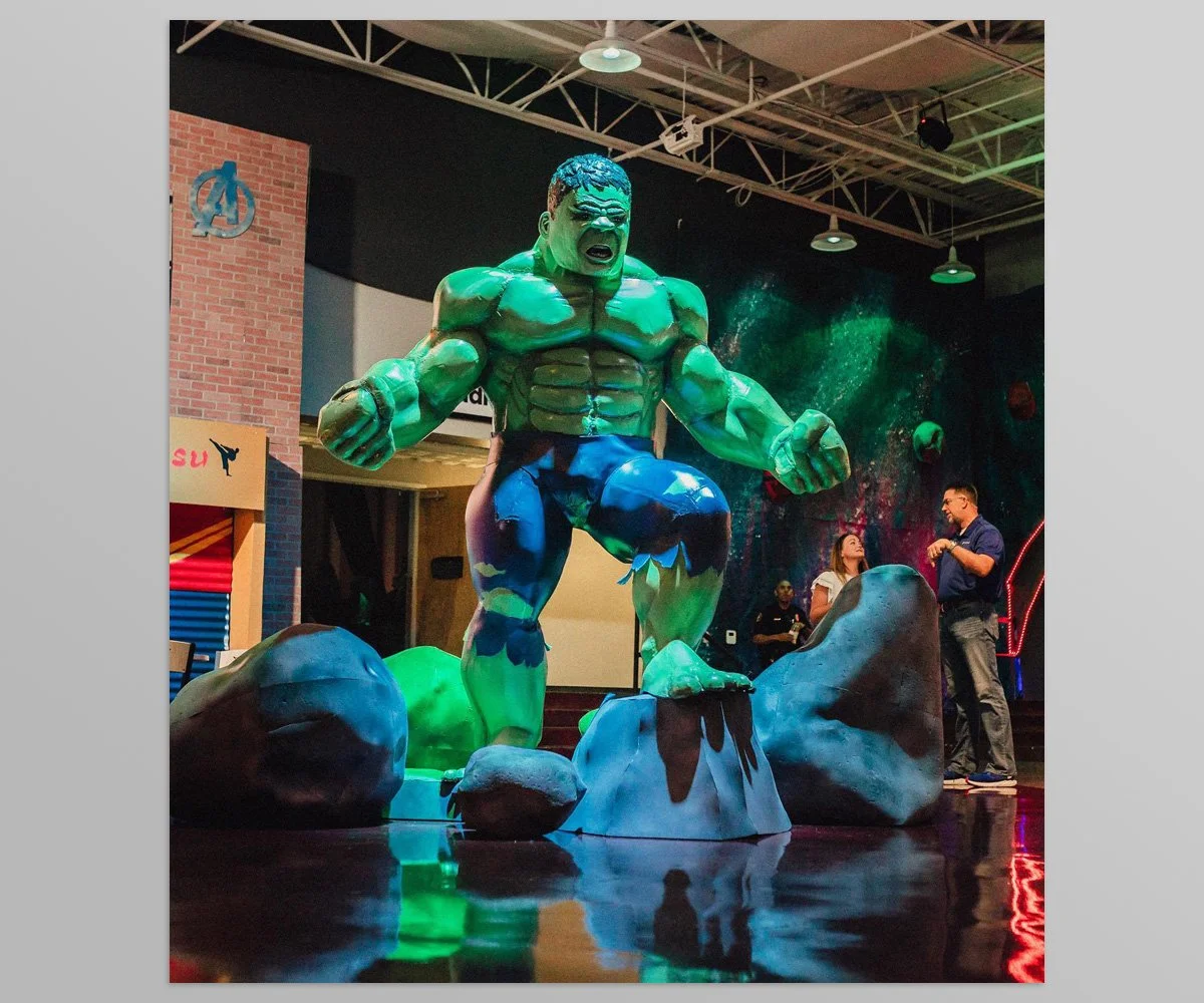  Sculpture of The Hulk created from EVA foam 