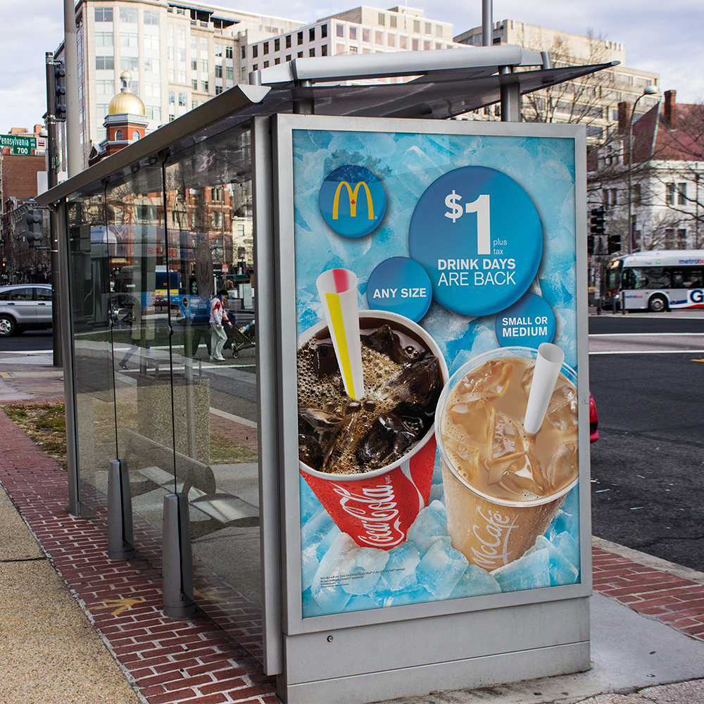 McDonald's Dollar Drink Days OOH Ad's