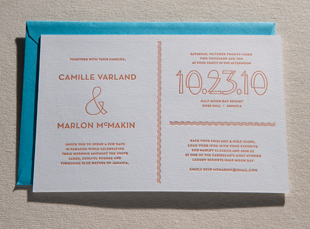 Back side of invitation.