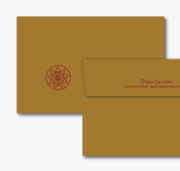 Envelope: A9, Stardream Antique Gold