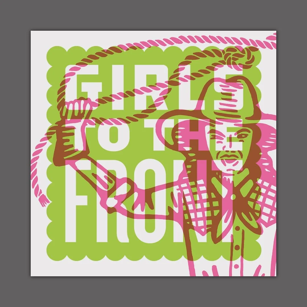 GIRLS TO THE FRONT &mdash; I&rsquo;ve harnessed my inner riot cow-grrrl as part of Pen and Ink Brigade to raise money for SWING LEFT to help GET OUT THE VOTE! (see info below)
👇
Pen and Ink Brigade is having a fundraising art sale, P I N K I S P O W