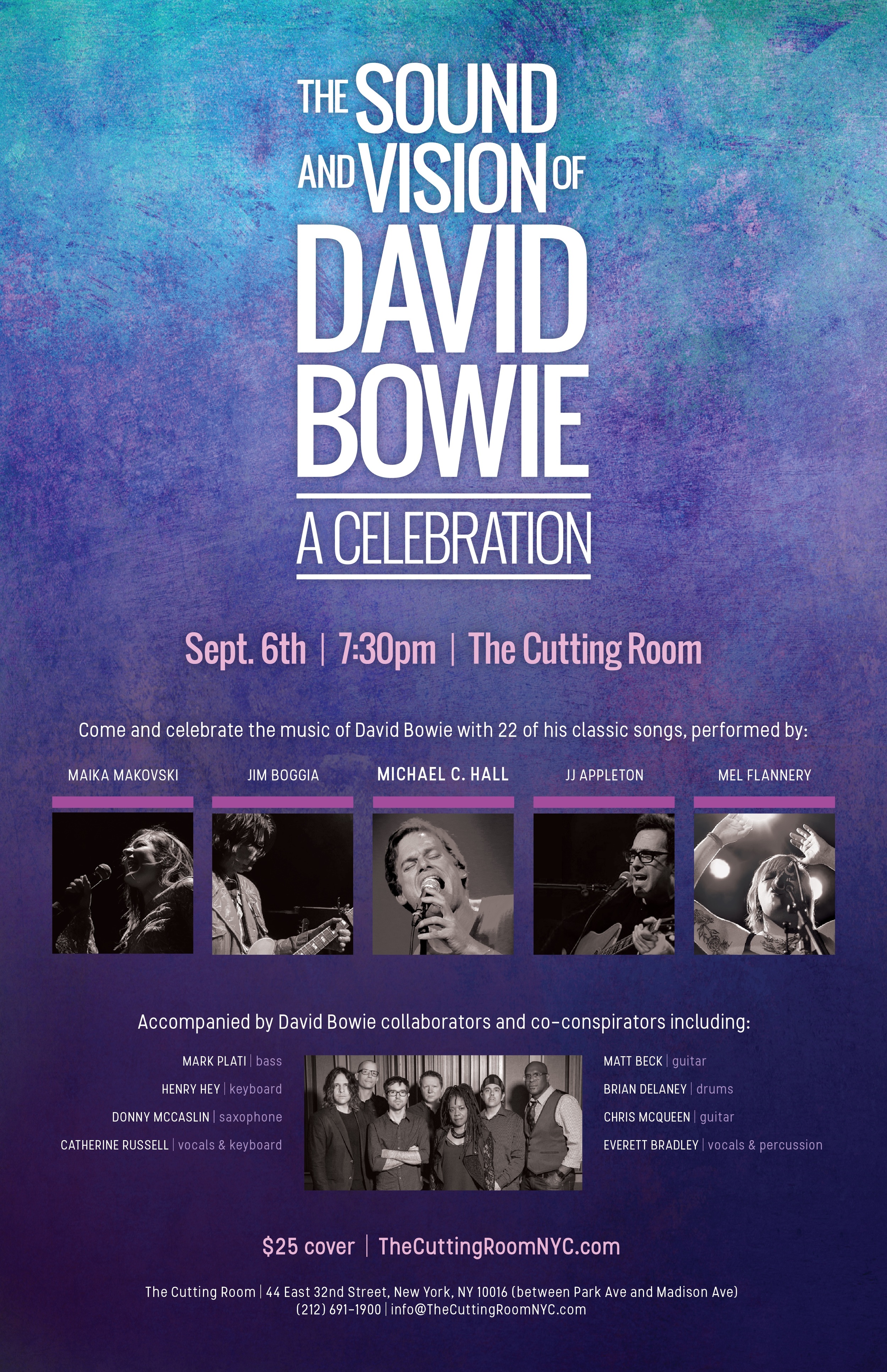 Couldn't be more excited to share this with you. Please join us at the Cutting Room on September 6th.