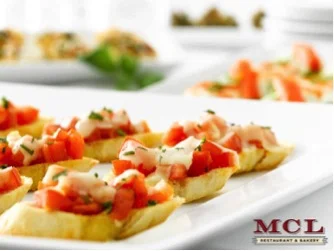 MCL Catering bruschetta is equal parts yummy and festive.