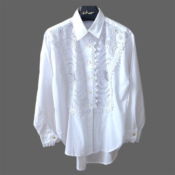 The Lace Tuxedo Shirt Char | Designing for over 30 years The Lace Tuxedo Shirt Char | Designing for over 30 years