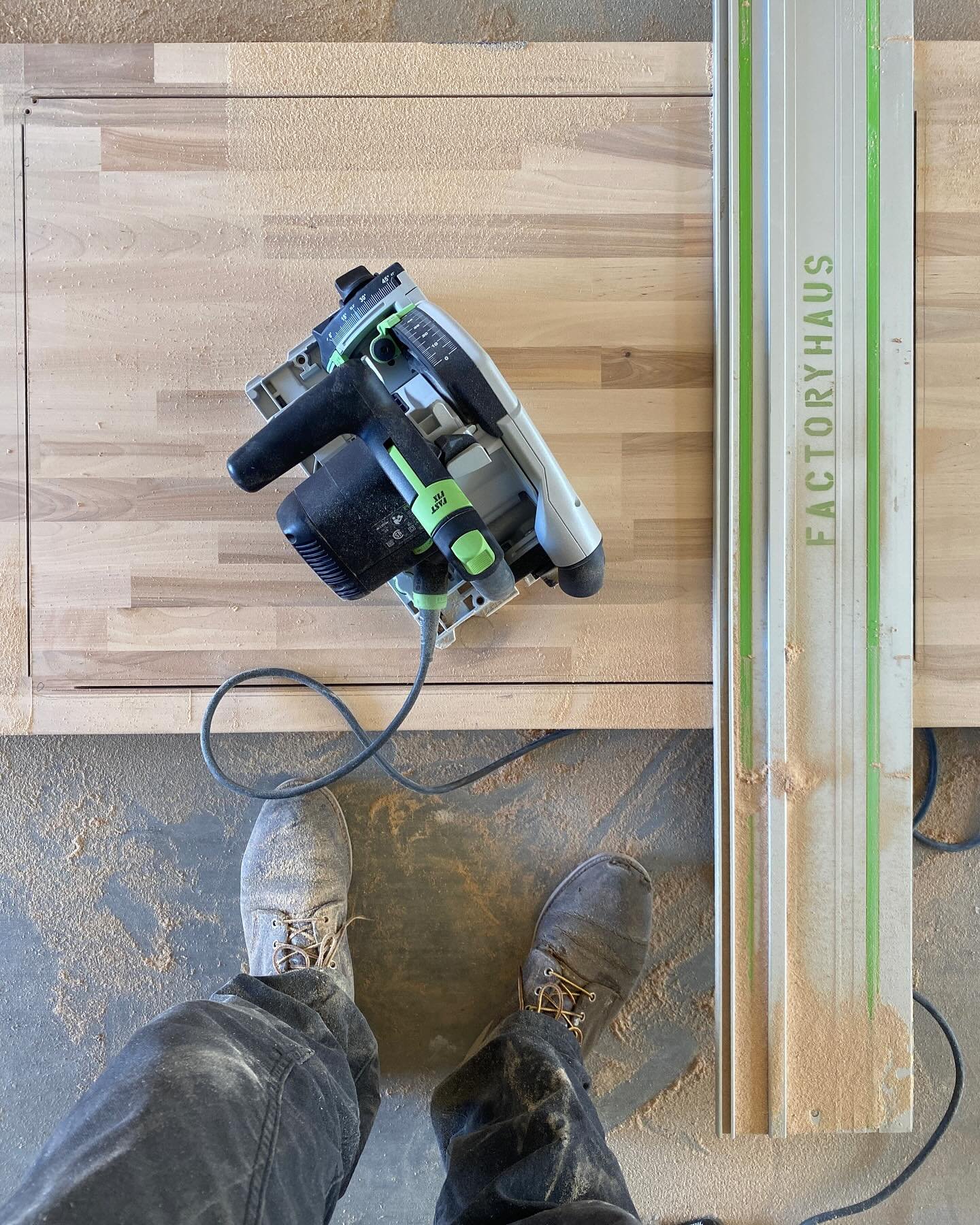 Birch butcher block sink install phase 1, done. Fun day! 

Plumbing up next. 🪠